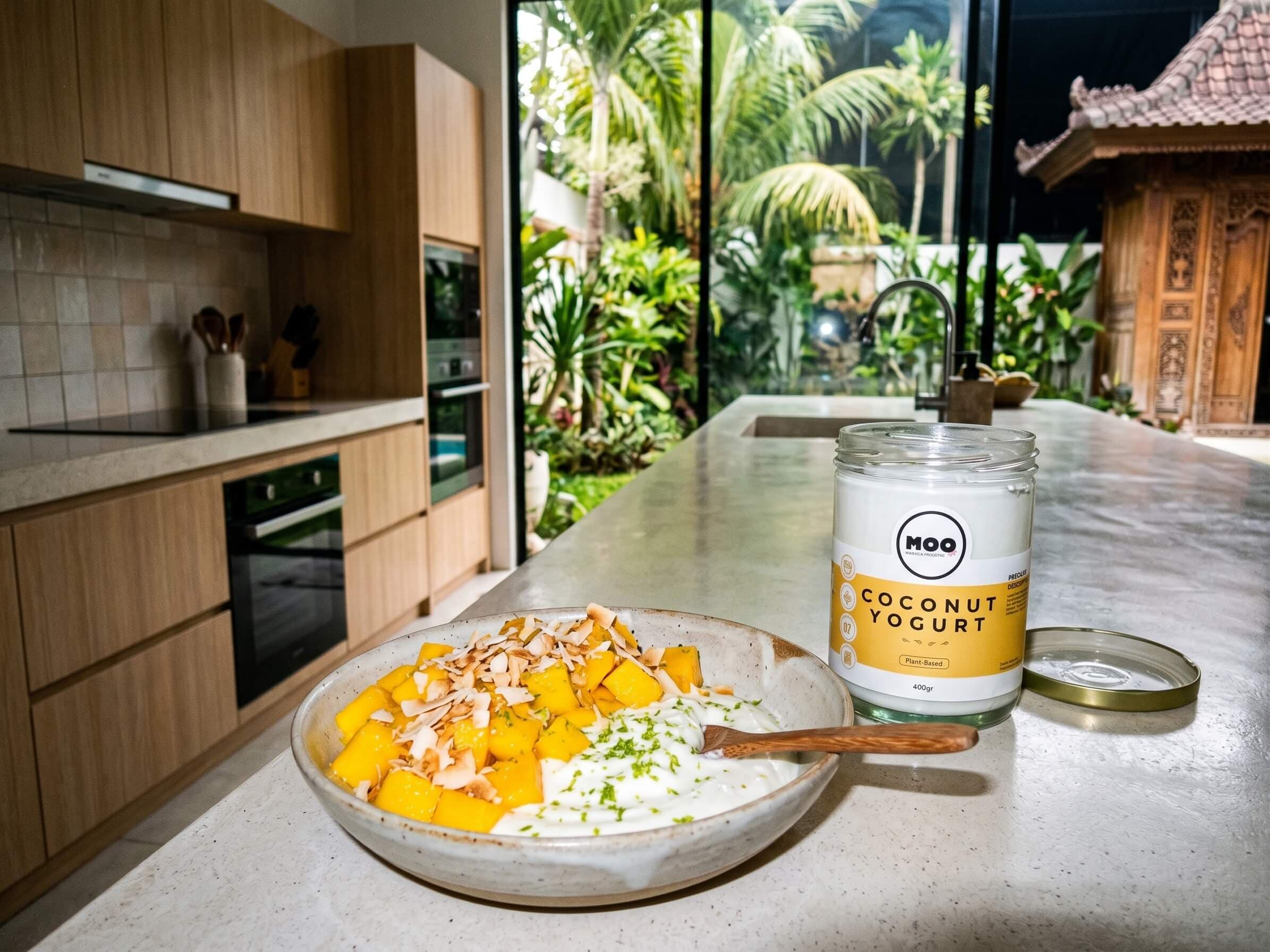 Coconut yogurt mango bowl